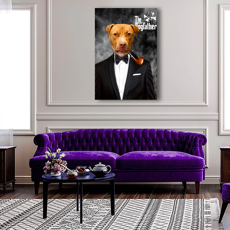 The Dogfather Pet Portrait